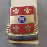 512th Field Artillery "Valor Above All" Pin
