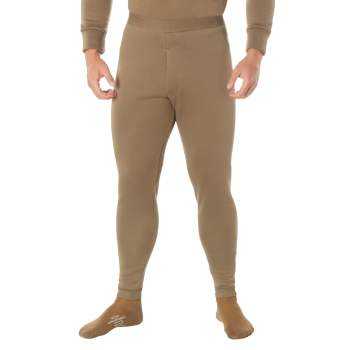 Rothco Cold Weather Coyote / S ECWCS Poly Bottoms Extended Cold Weather Clothing System fleece lining ECWCS Poly Bottoms