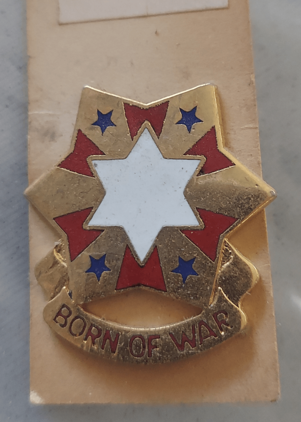 Surplus and More hat pin 6th US Army Unit Crest "Born of War" pin