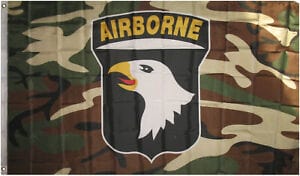 The Command Bunker flags 101st Airborne Camo Flag 3X5
