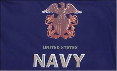 3 X 5 United States Navy Flag3 X 5 United States Navy Flag with grommets. Has shield with anchor and eagle. Hang on your office wall or proudly outside for everyone to see.5 United States Navy Flag
