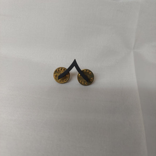The Command Bunker hat pin Black Army E2 Private rank pins