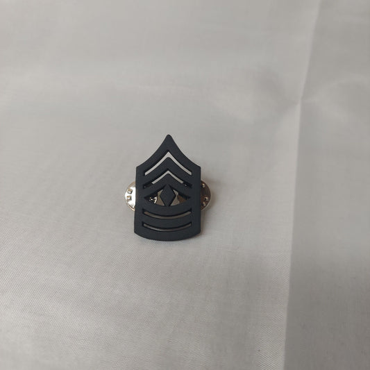 The Command Bunker hat pin Black Army First Sargent E8 Insignia Rank Pin