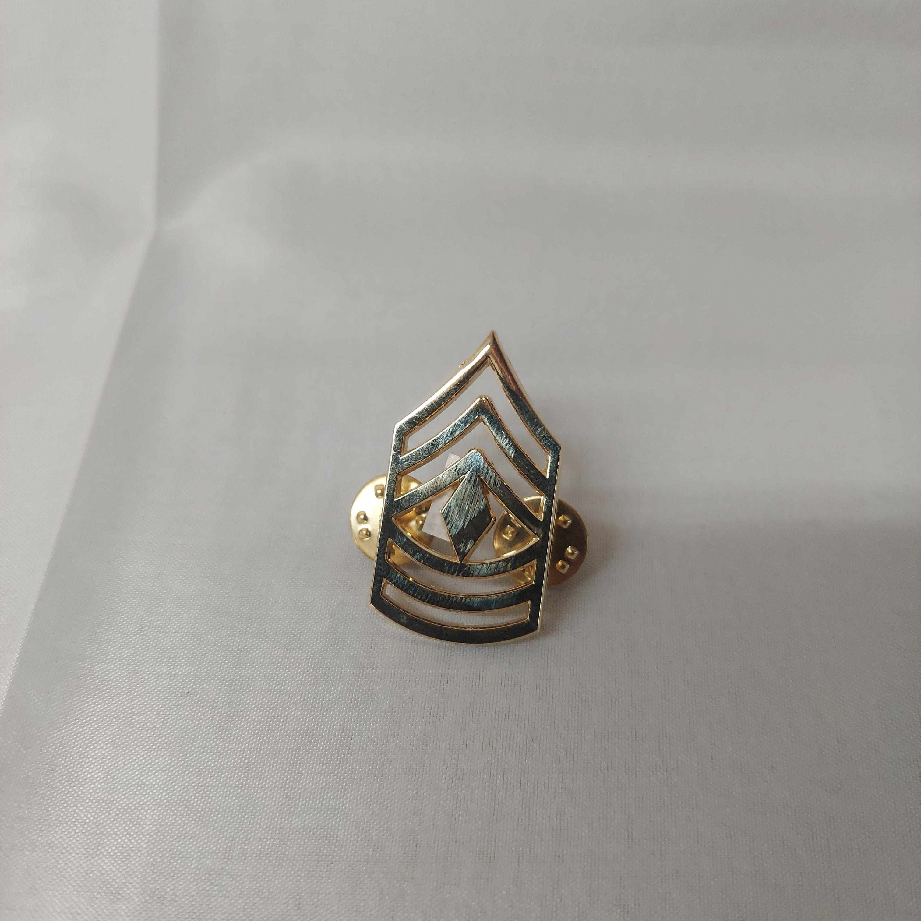 First Sergeant Pin Army First Sargent E8 Insignia Rank Pin – The Command Bunker