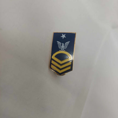 The Command Bunker hat pin Navy Senior Chief Petty Officer E8 Rank Insignia Pin