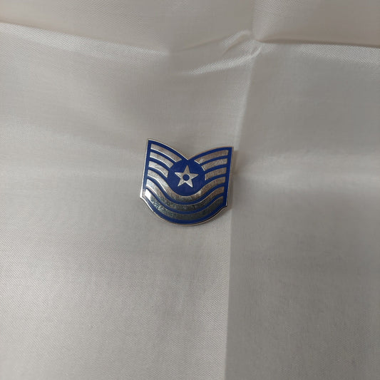 The Command Bunker hat pin USAF Sr. Master Sargent E7 "older" Rank Insignia Pin