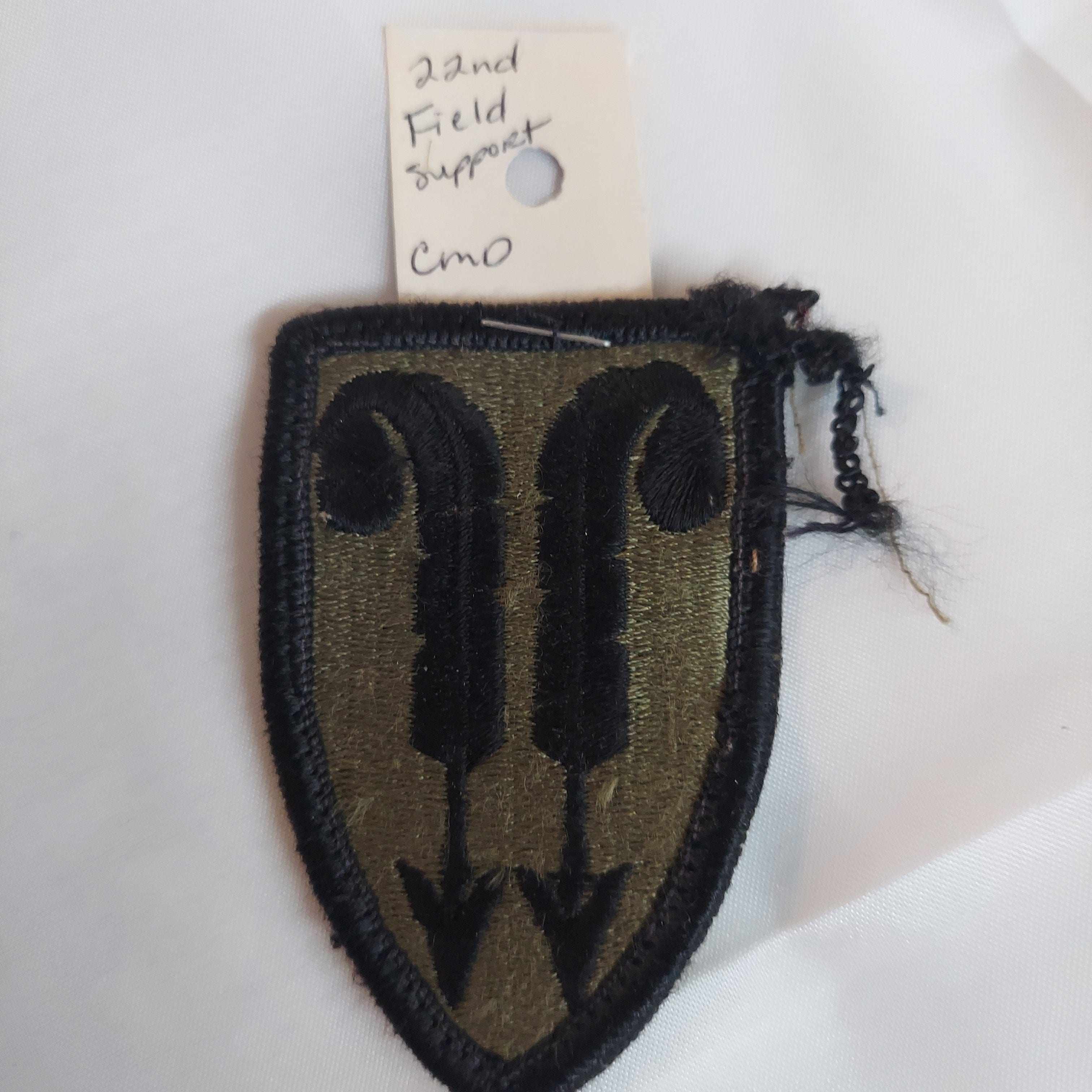 22nd Field Support Brigade PatchArmy 22nd Field Support Command patch ...