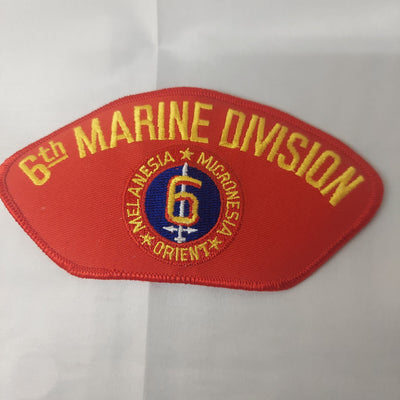 The Command Bunker Patches 6th Marine Division Hat Patch
